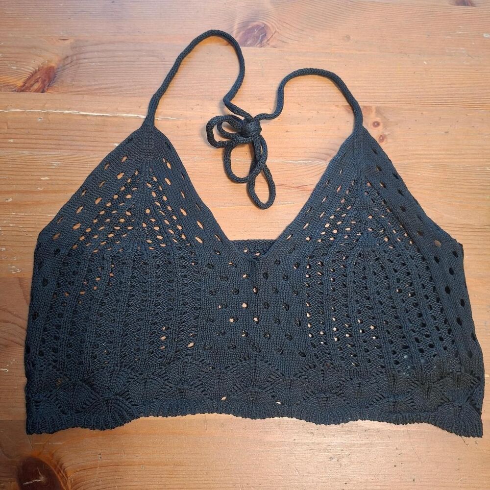 No-brand Women's Black Crop-top